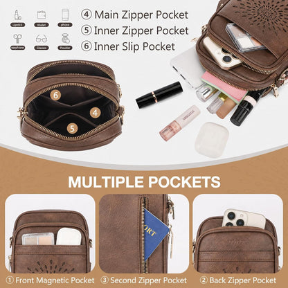APHISON Crossbody Bags for Women Trendy, Cell Phone Cross body Purse Shoulder Handbag with RFID Blocking Card Slots