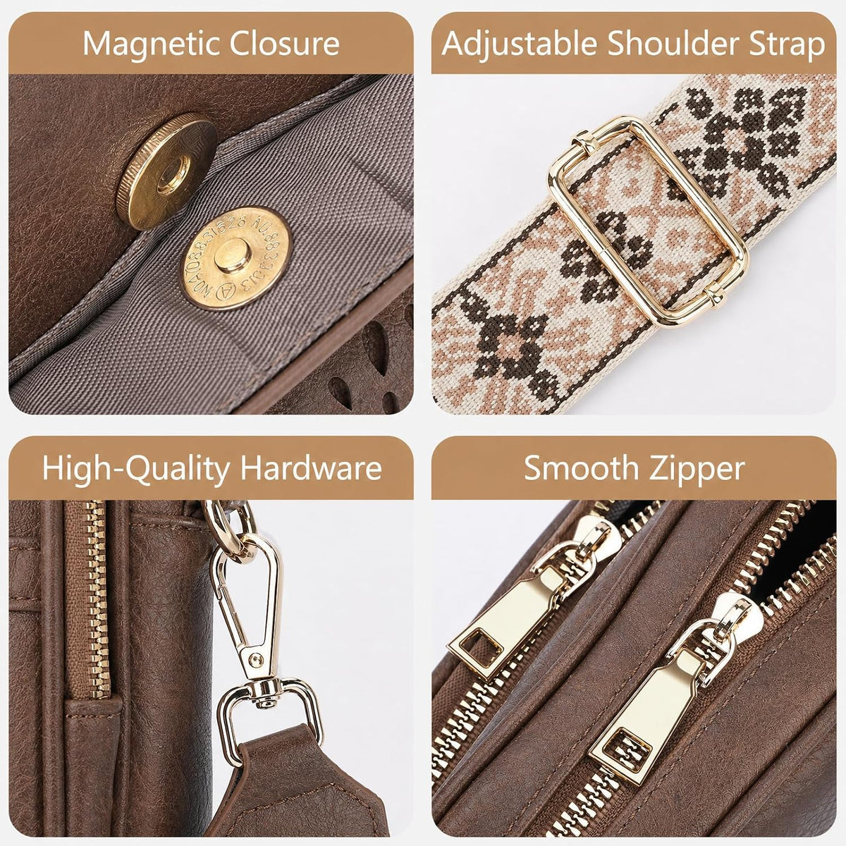 APHISON Crossbody Bags for Women Trendy, Cell Phone Cross body Purse Shoulder Handbag with RFID Blocking Card Slots