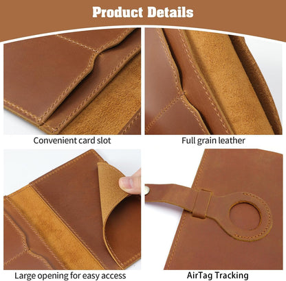 Genuine Leather Handmade Passport Holder For Travel, RFID Blocking Passport Holder with Card Slots, Travel Essentials wallet with Pen Holder for Women and Men for Gifting, Brown