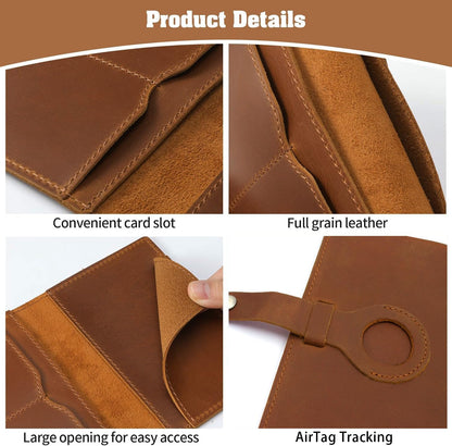Genuine Leather Handmade Passport Holder For Travel, RFID Blocking Passport Holder with Card Slots, Travel Essentials wallet with Pen Holder for Women and Men for Gifting, Brown