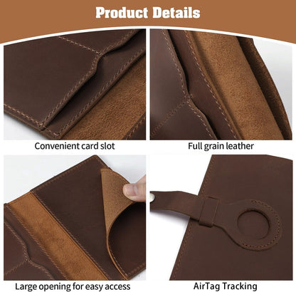 Genuine Leather Handmade Passport Holder For Travel, RFID Blocking Passport Holder with Card Slots, Travel Essentials wallet with Pen Holder for Women and Men for Gifting, Brown