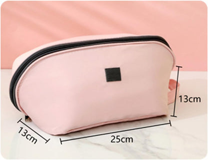 Bra Pouch Travel Storage Bag, Holder Case Large Capacity Multi Compartment for Bras Socks Underwear with Partition Layer Luxurious Polyester Material