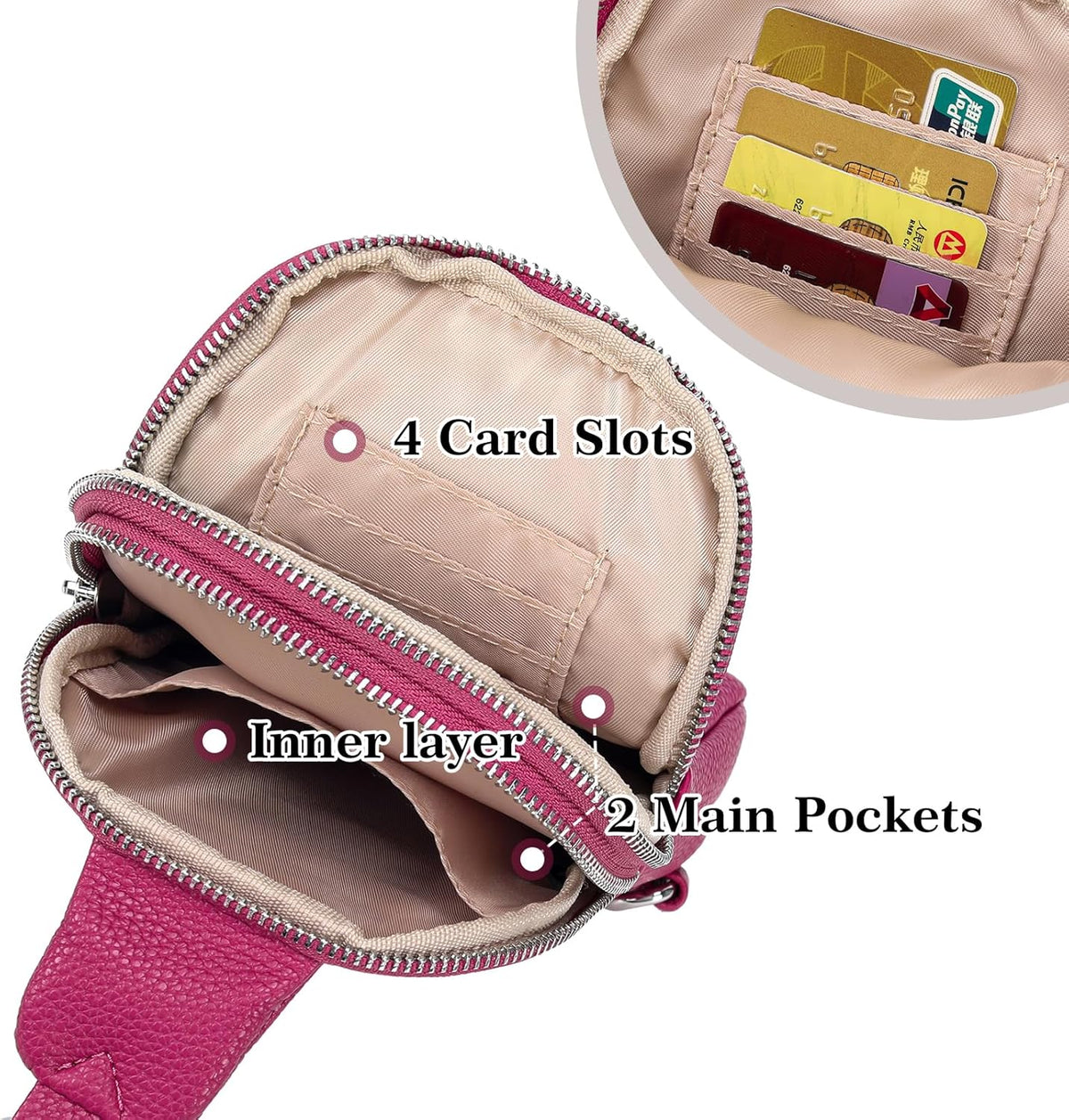 Anti Theft Crossbody Bags for Women Travel Small Sling Bag Fanny Packs Cross Body Purses Everyday