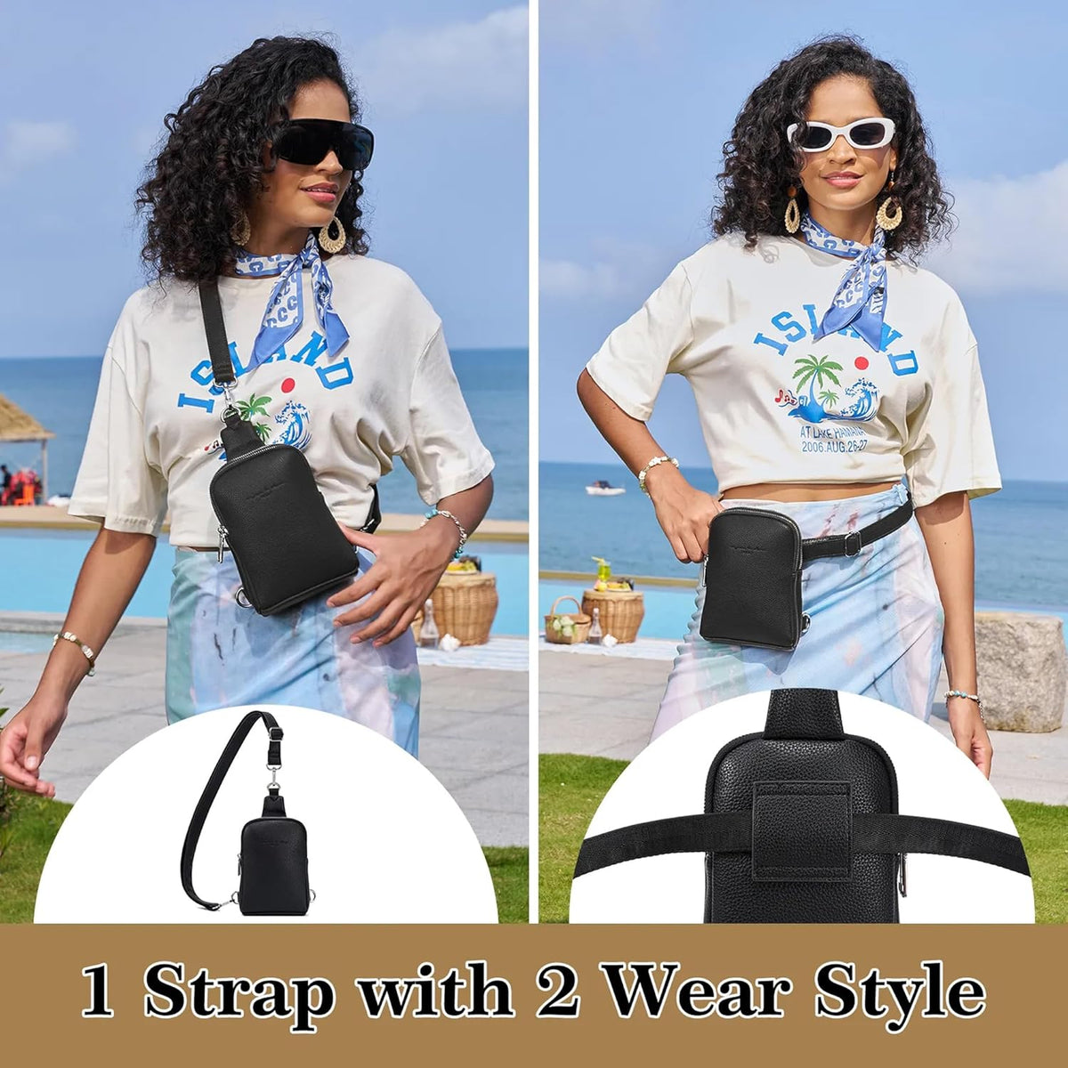 Anti Theft Crossbody Bags for Women Travel Small Sling Bag Fanny Packs Cross Body Purses Everyday