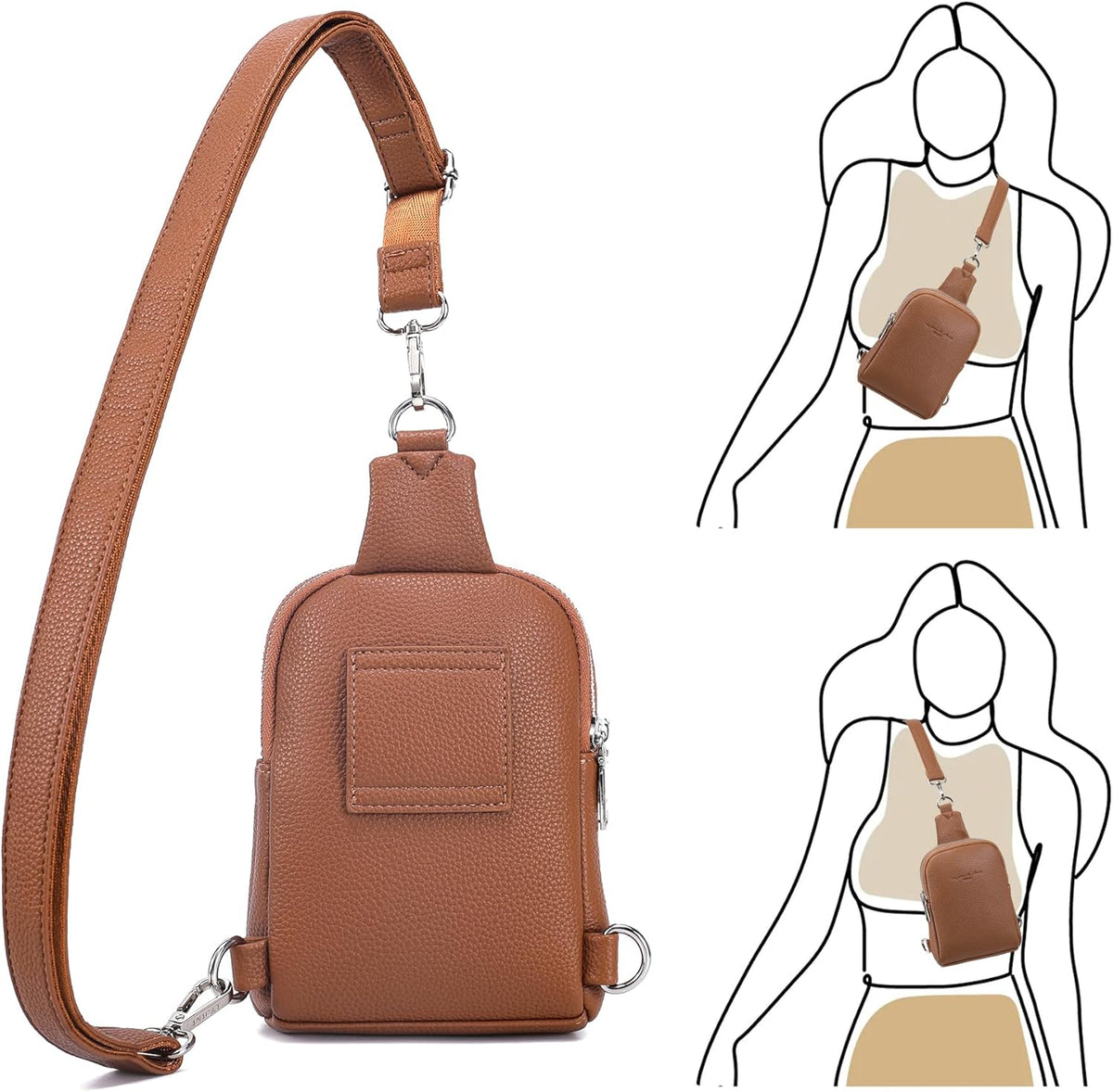 Anti Theft Crossbody Bags for Women Travel Small Sling Bag Fanny Packs Cross Body Purses Everyday