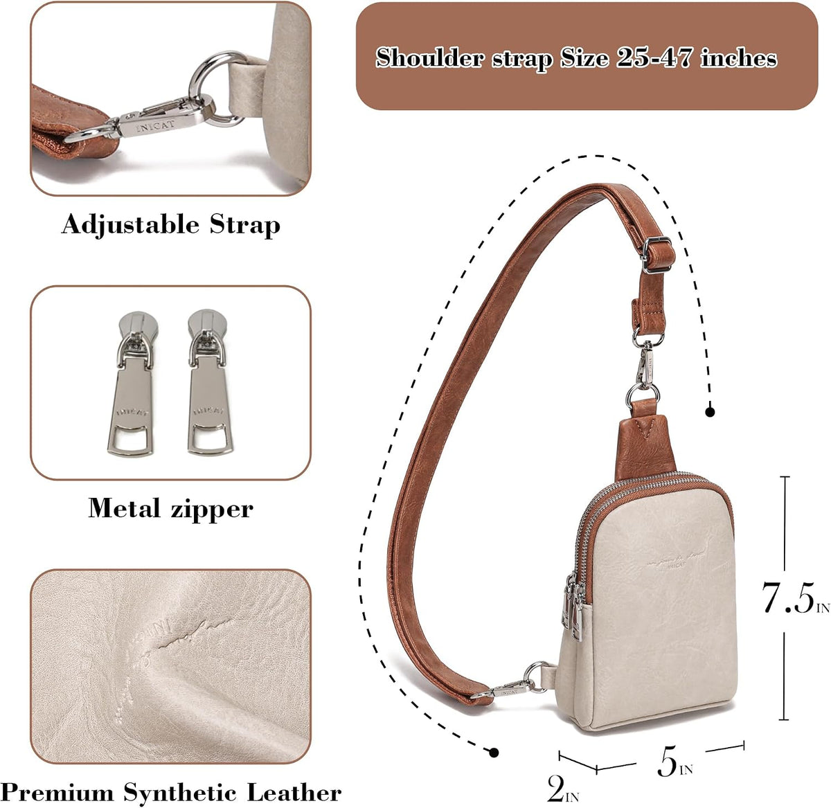 Anti Theft Crossbody Bags for Women Travel Small Sling Bag Fanny Packs Cross Body Purses Everyday