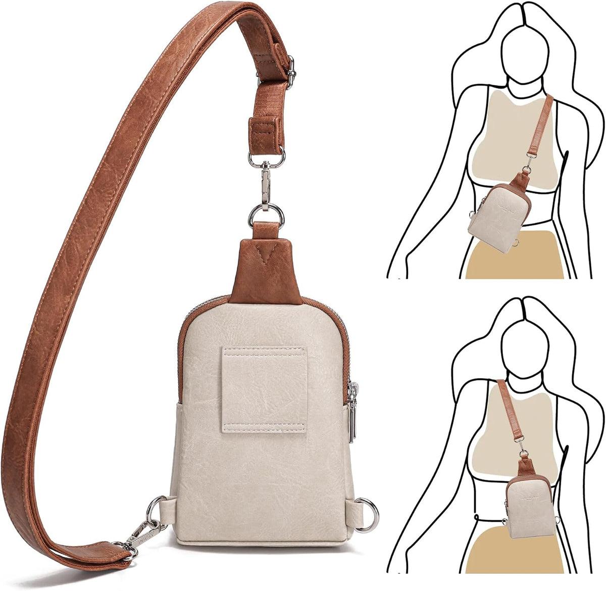 Anti Theft Crossbody Bags for Women Travel Small Sling Bag Fanny Packs Cross Body Purses Everyday