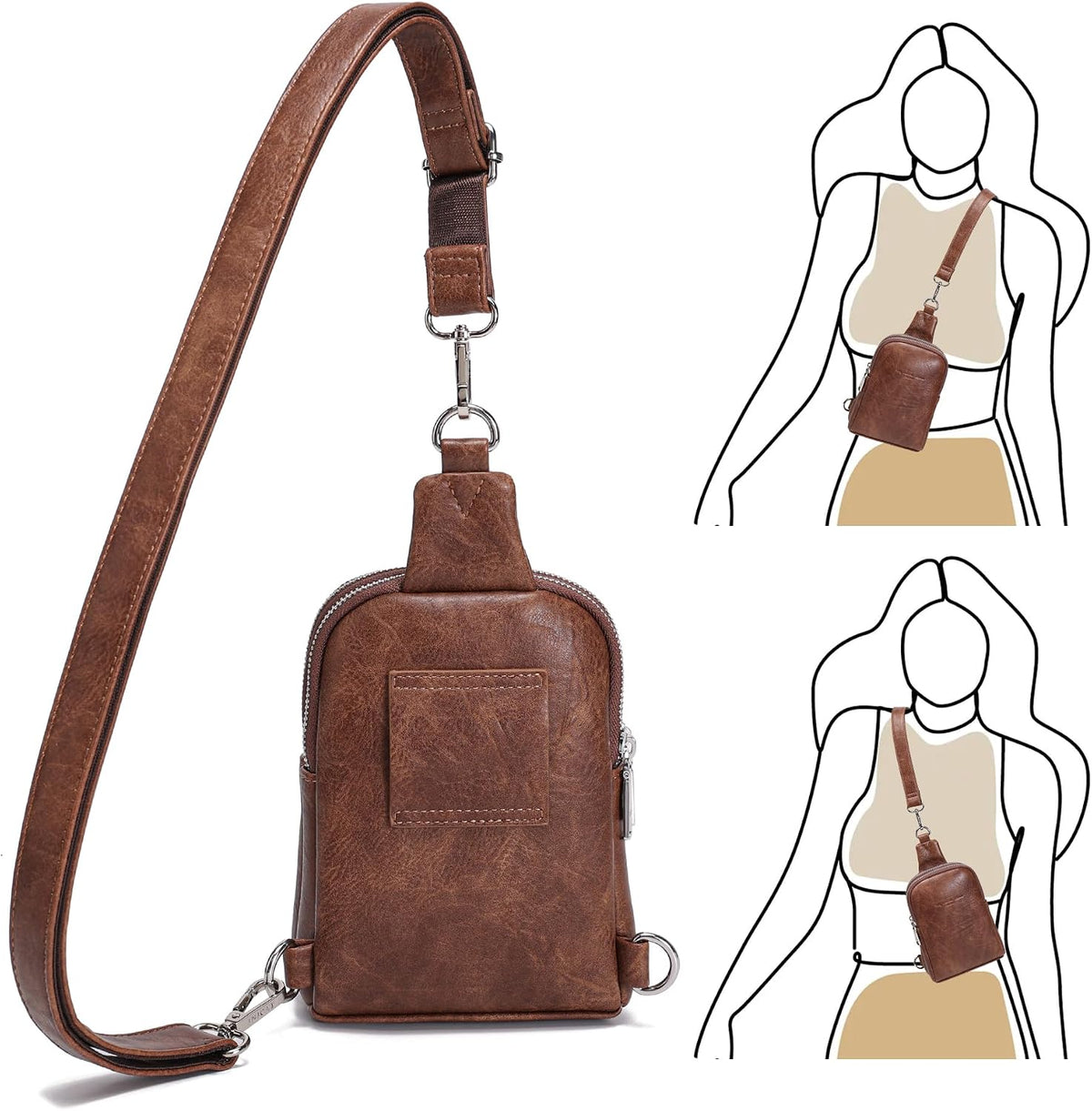 Anti Theft Crossbody Bags for Women Travel Small Sling Bag Fanny Packs Cross Body Purses Everyday