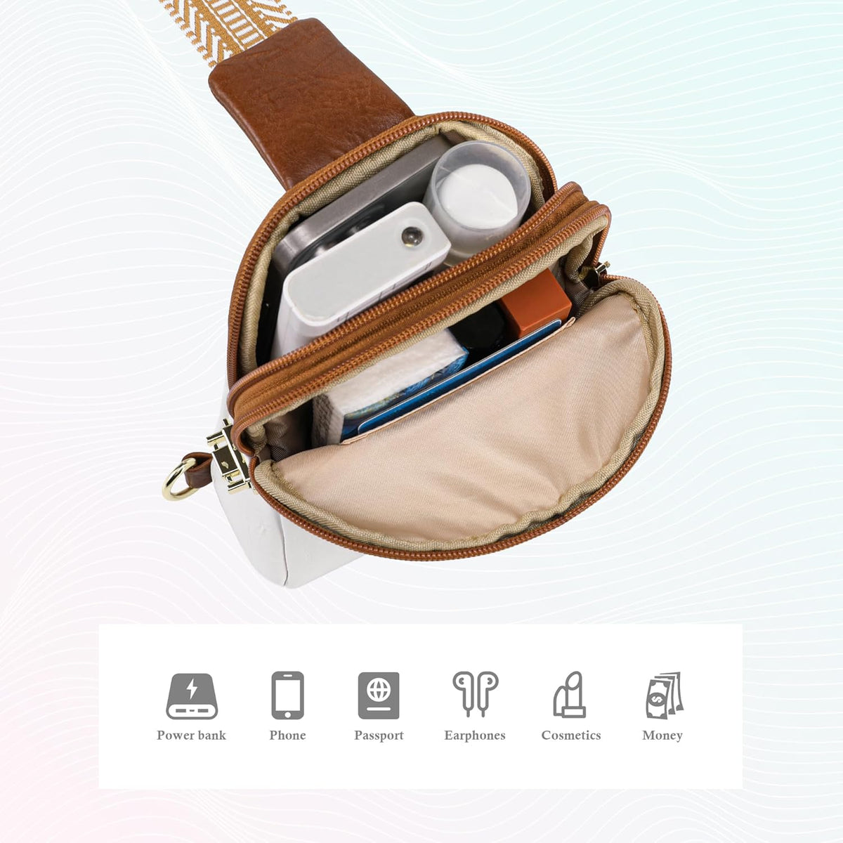 Anti Theft Crossbody Bags for Women Travel Small Sling Bag Fanny Packs Cross Body Purses Everyday