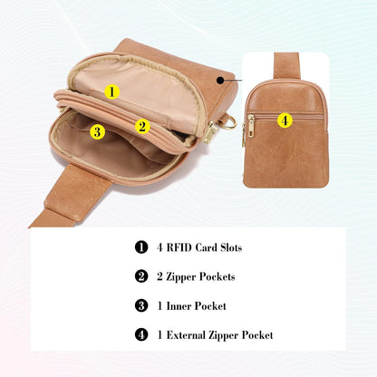 Anti Theft Crossbody Bags for Women Travel Small Sling Bag Fanny Packs Cross Body Purses Everyday