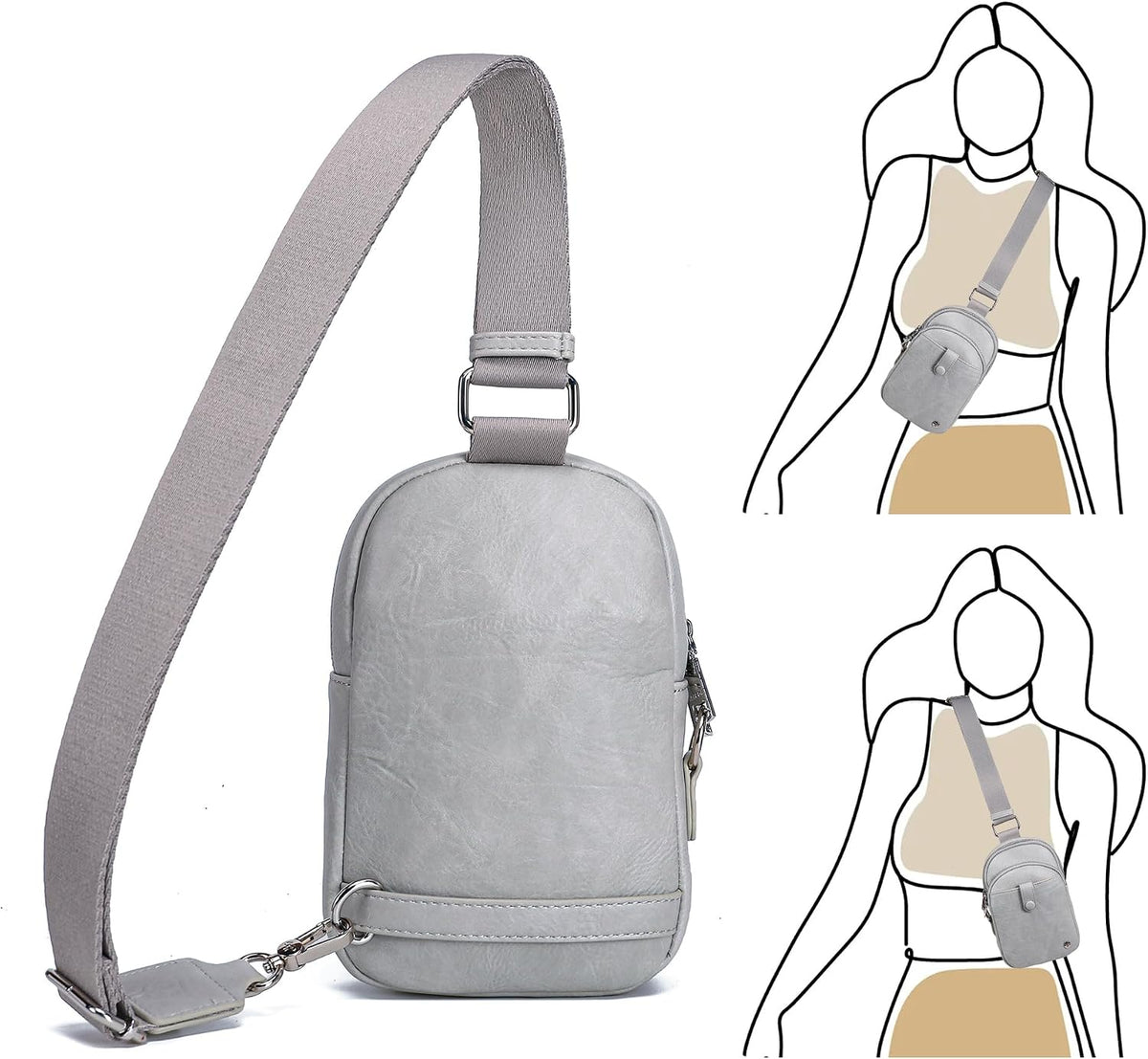 Anti Theft Crossbody Bags for Women Travel Small Sling Bag Fanny Packs Cross Body Purses Everyday