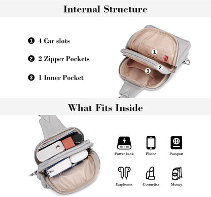 Anti Theft Crossbody Bags for Women Travel Small Sling Bag Fanny Packs Cross Body Purses Everyday