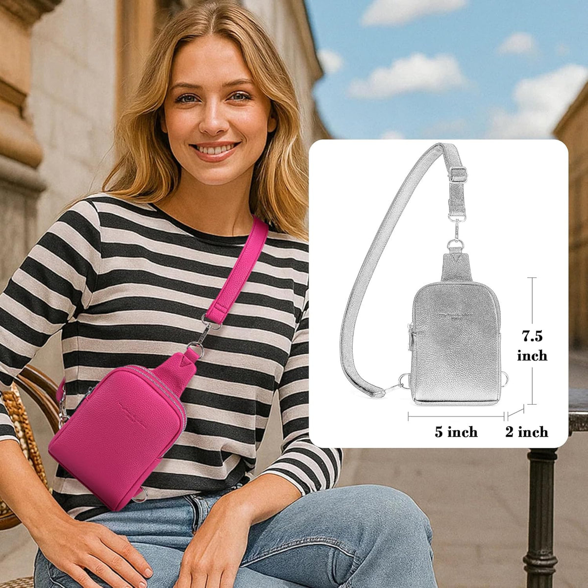 Anti Theft Crossbody Bags for Women Travel Small Sling Bag Fanny Packs Cross Body Purses Everyday