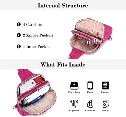 Anti Theft Crossbody Bags for Women Travel Small Sling Bag Fanny Packs Cross Body Purses Everyday