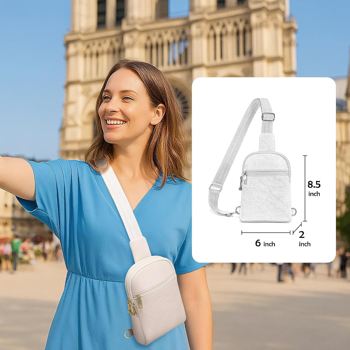 Anti Theft Crossbody Bags for Women Travel Small Sling Bag Fanny Packs Cross Body Purses Everyday