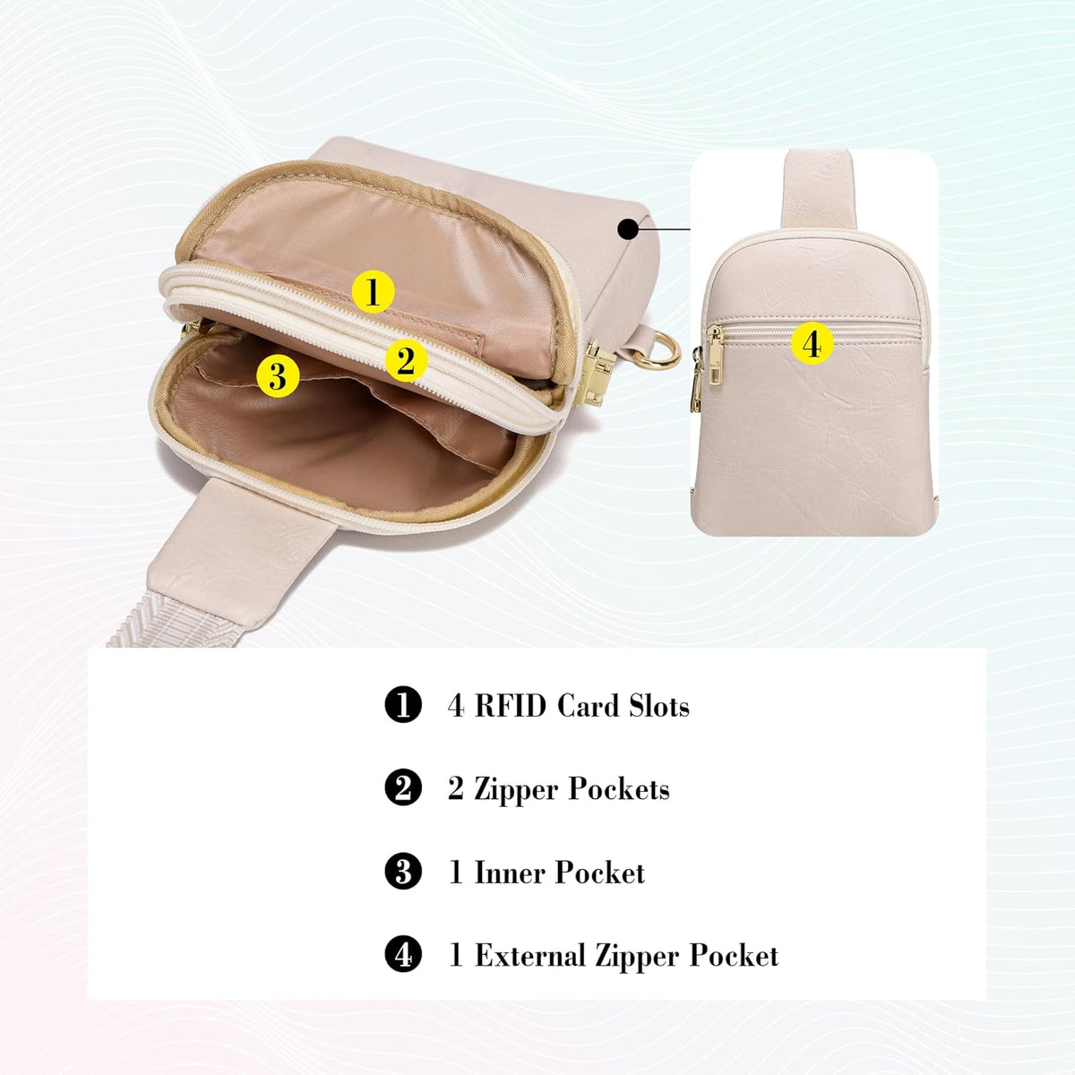 Anti Theft Crossbody Bags for Women Travel Small Sling Bag Fanny Packs Cross Body Purses Everyday