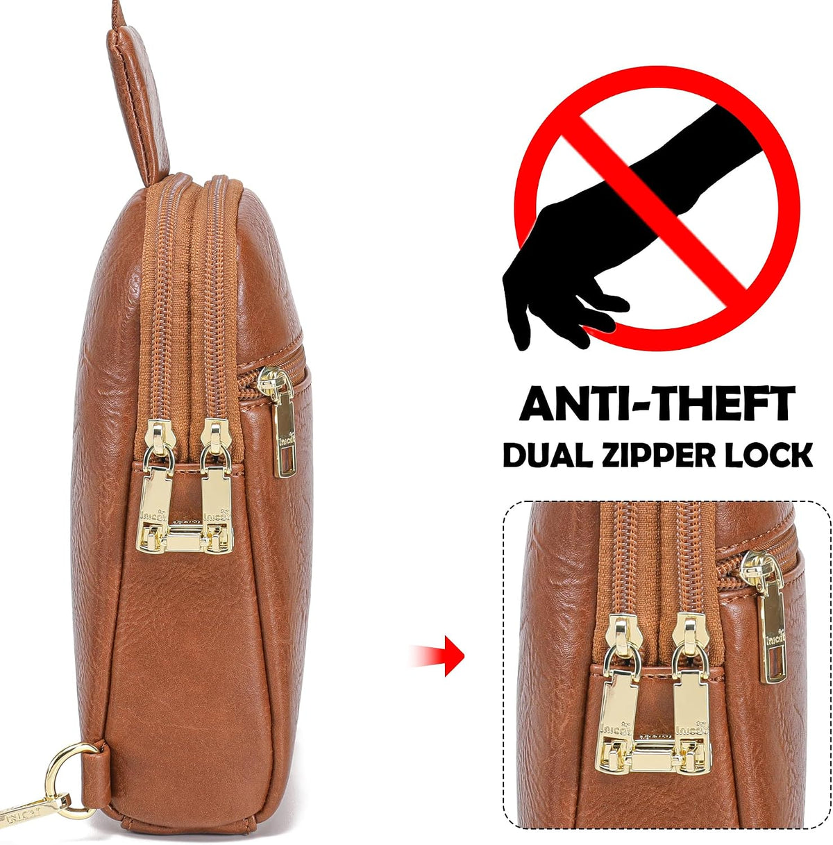 Anti Theft Crossbody Bags for Women Travel Small Sling Bag Fanny Packs Cross Body Purses Everyday
