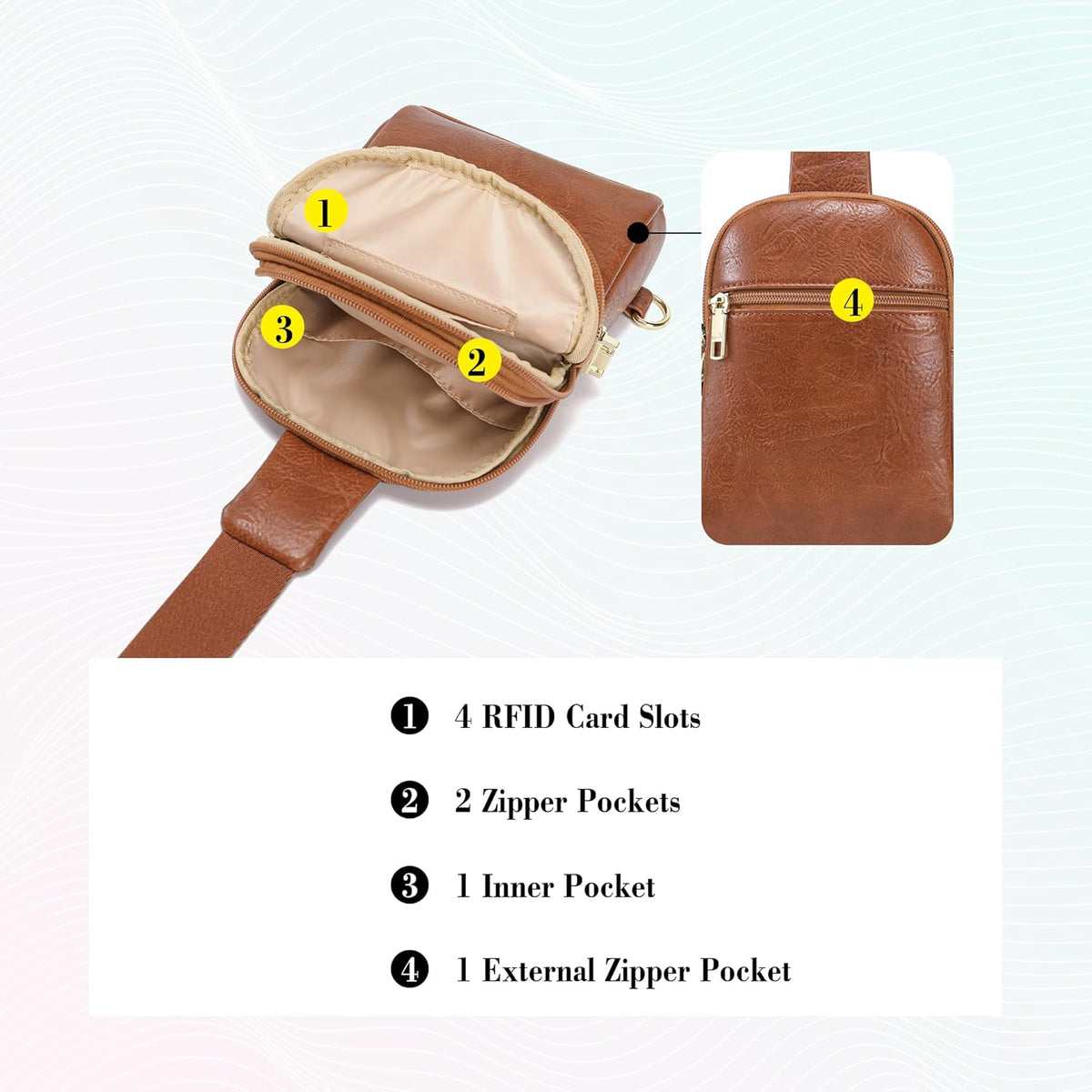 Anti Theft Crossbody Bags for Women Travel Small Sling Bag Fanny Packs Cross Body Purses Everyday