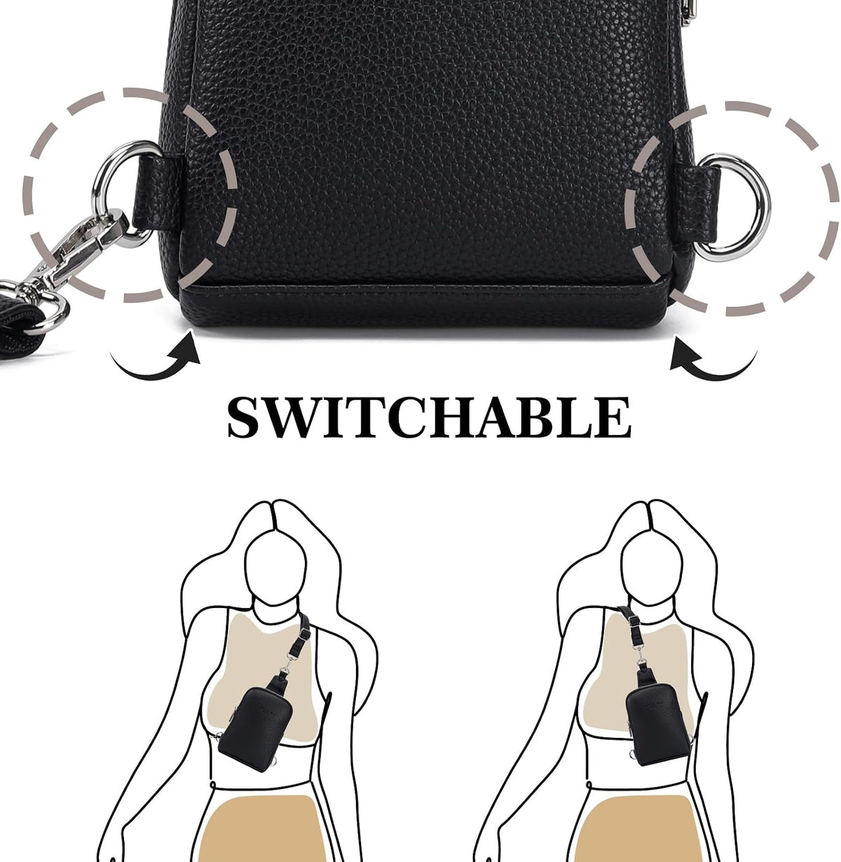 Anti Theft Crossbody Bags for Women Travel Small Sling Bag Fanny Packs Cross Body Purses Everyday