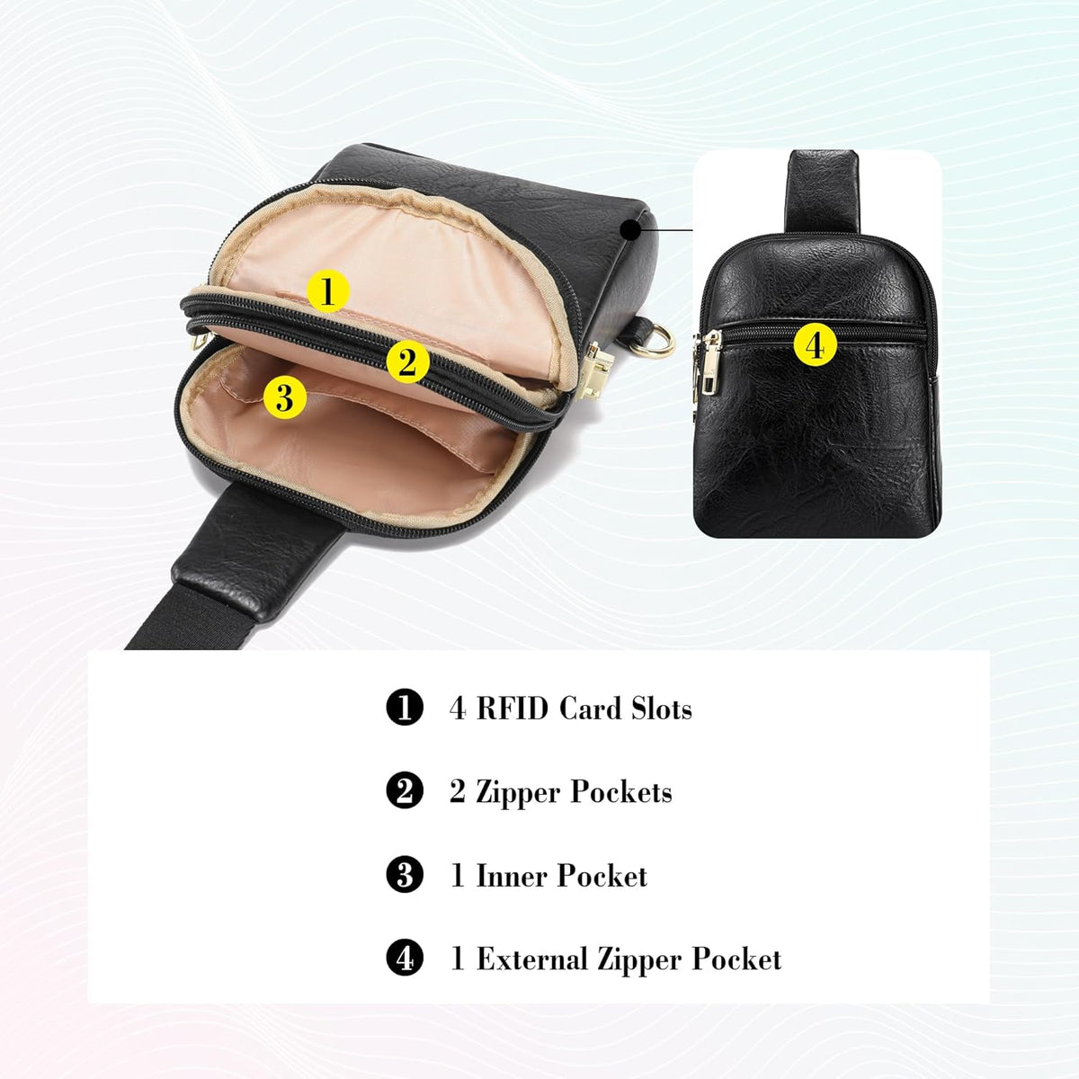Anti Theft Crossbody Bags for Women Travel Small Sling Bag Fanny Packs Cross Body Purses Everyday