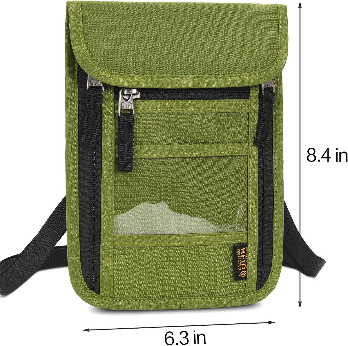 Neck Wallet Lightweight RFID Blocking Waterproof Travel Pouch Passport Wallets for Women Men