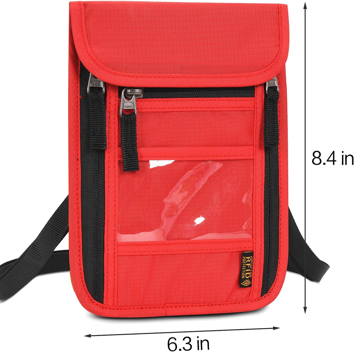 Neck Wallet Lightweight RFID Blocking Waterproof Travel Pouch Passport Wallets for Women Men