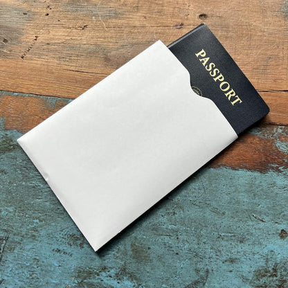 5 Pack - RFID Passport Protector Sleeve with 13.56 mhz Signal Blocking Protection - USA Made - Secure Anti Theft Passport Cover Shield for Passport Books Great for Travel