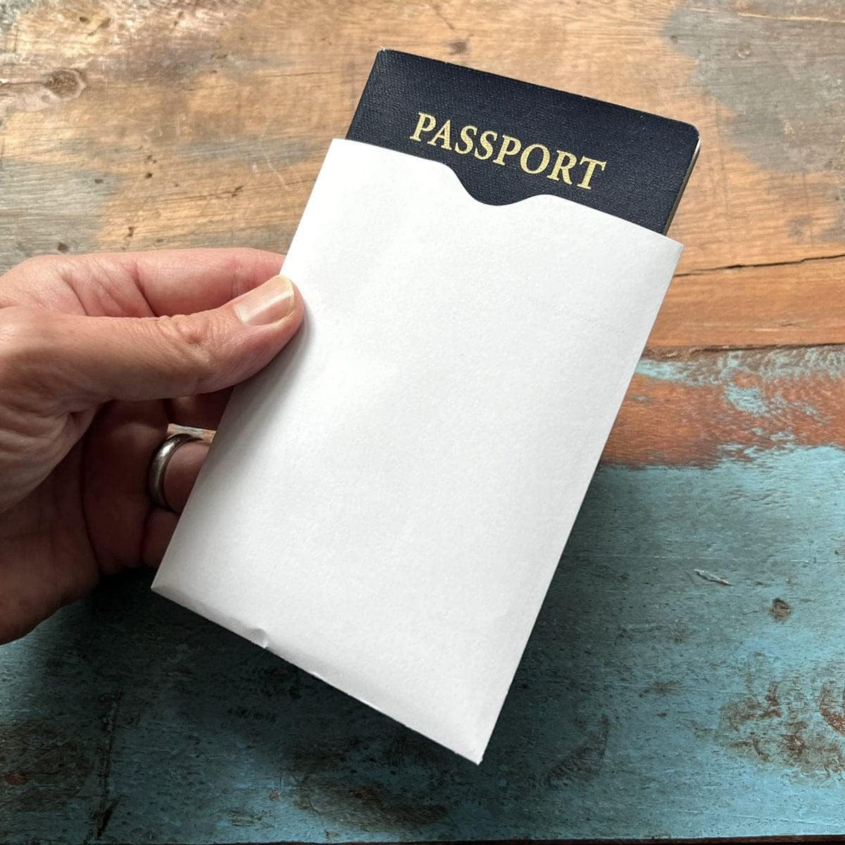 5 Pack - RFID Passport Protector Sleeve with 13.56 mhz Signal Blocking Protection - USA Made - Secure Anti Theft Passport Cover Shield for Passport Books Great for Travel