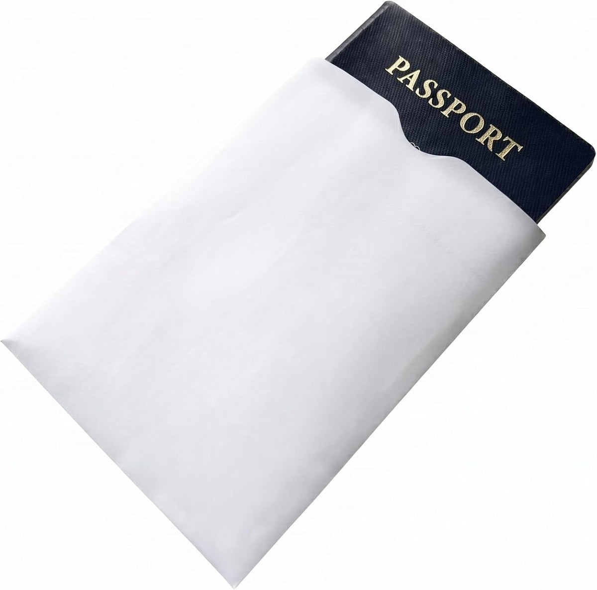 5 Pack - RFID Passport Protector Sleeve with 13.56 mhz Signal Blocking Protection - USA Made - Secure Anti Theft Passport Cover Shield for Passport Books Great for Travel