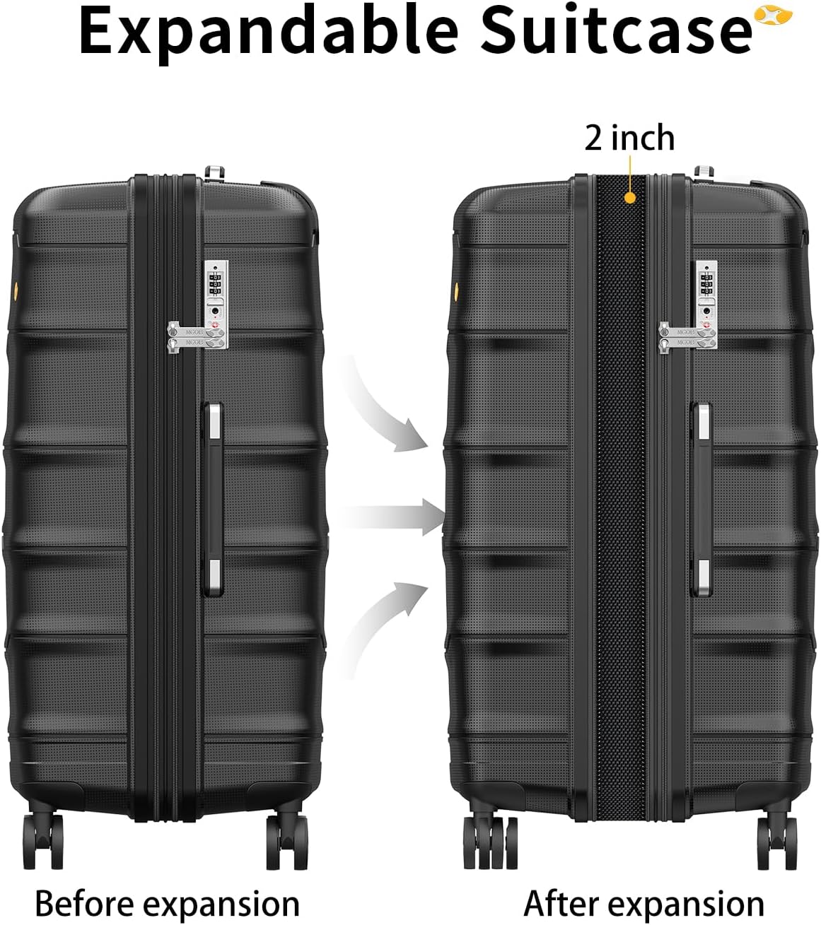 Carry On Luggage 22x14x9 Airline Approved, Hard Shell Suitcase with Spinner Wheels, Lightweight Luggages with TSA Lock, Carry-On Suitcases 20 Inch, Red