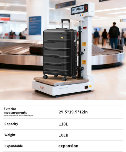 Carry On Luggage 22x14x9 Airline Approved, Hard Shell Suitcase with Spinner Wheels, Lightweight Luggages with TSA Lock, Carry-On Suitcases 20 Inch, Red