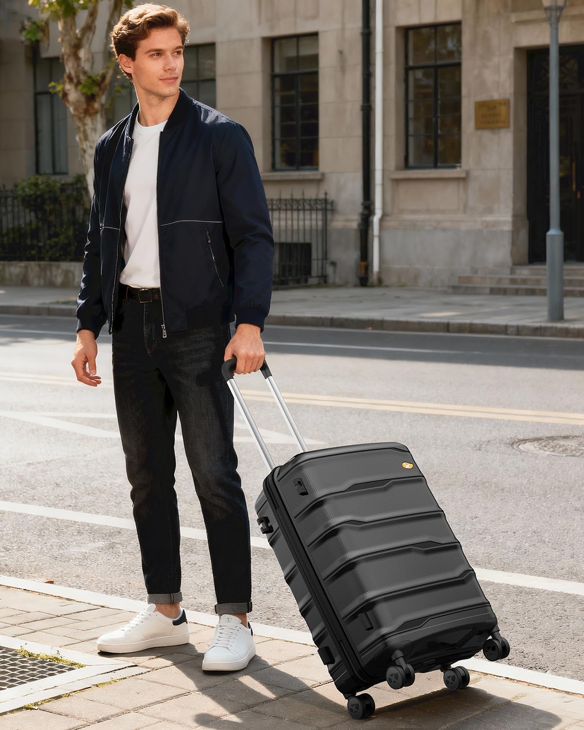 Carry On Luggage 22x14x9 Airline Approved, Hard Shell Suitcase with Spinner Wheels, Lightweight Luggages with TSA Lock, Carry-On Suitcases 20 Inch, Red