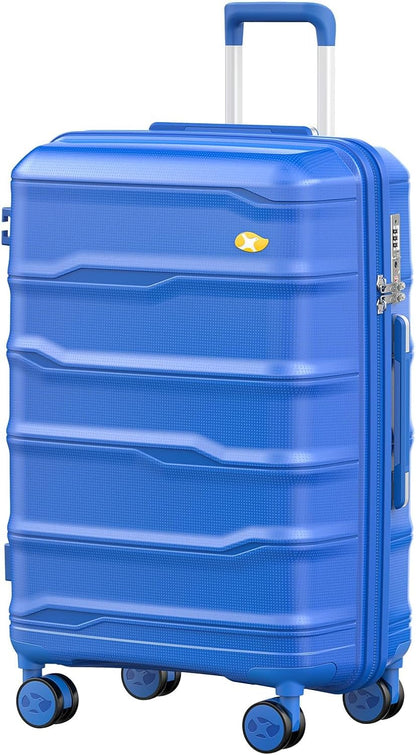 Carry On Luggage 22x14x9 Airline Approved, Hard Shell Suitcase with Spinner Wheels, Lightweight Luggages with TSA Lock, Carry-On Suitcases 20 Inch, Red