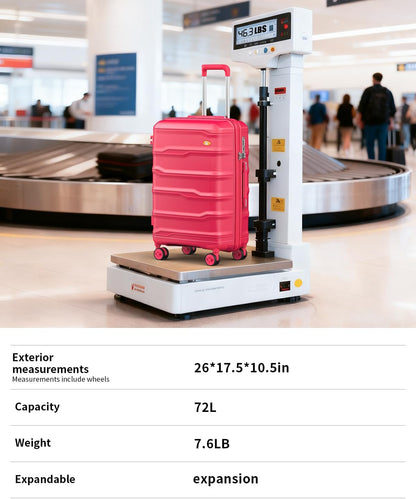 Carry On Luggage 22x14x9 Airline Approved, Hard Shell Suitcase with Spinner Wheels, Lightweight Luggages with TSA Lock, Carry-On Suitcases 20 Inch, Red