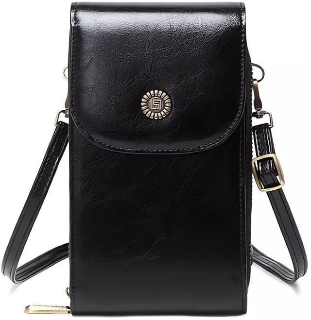 Vegan Leather Small Crossbody Bags for Women – RFID-Blocking Phone Wallet Purse