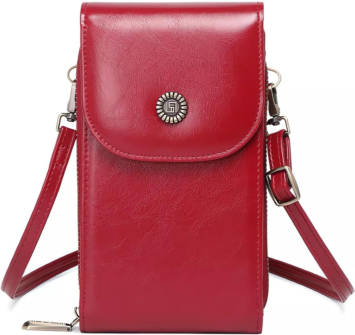 Vegan Leather Small Crossbody Bags for Women – RFID-Blocking Phone Wallet Purse