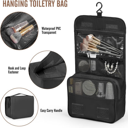 10 Set Packing Cubes for Travel Essentials,Anti-Wrinkle Buckled Suitcase Organizer for Shoe & Toiletry Bag,Carry On Luggage Bag with 99+ Count Mesh Holes for Airplane & College Dorm Accessories