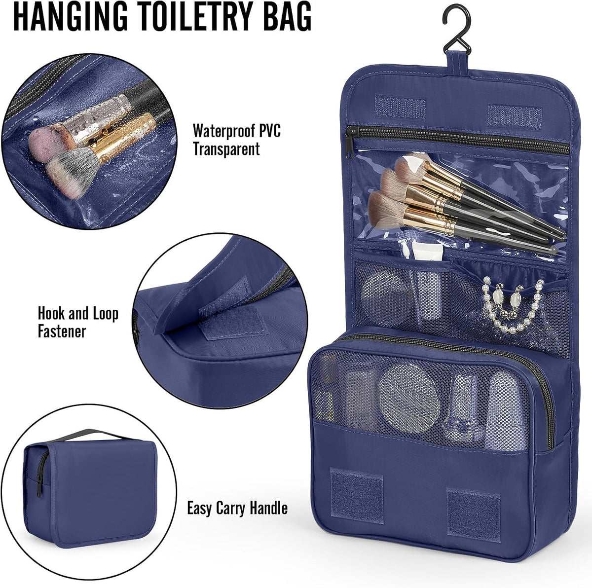10 Set Packing Cubes for Travel Essentials,Anti-Wrinkle Buckled Suitcase Organizer for Shoe & Toiletry Bag,Carry On Luggage Bag with 99+ Count Mesh Holes for Airplane & College Dorm Accessories