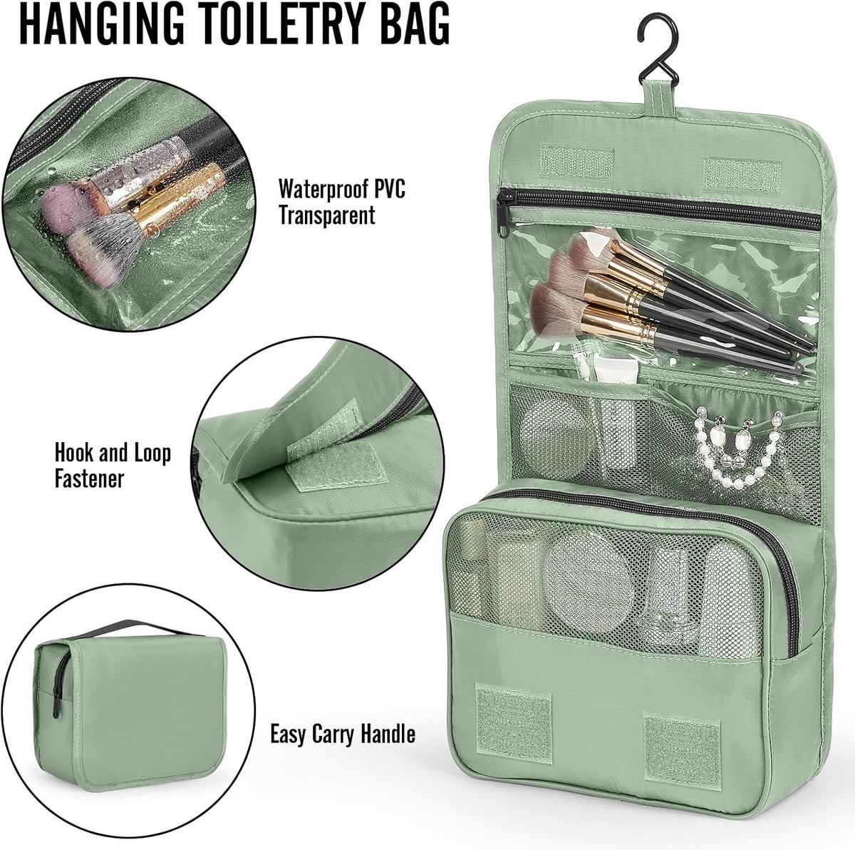10 Set Packing Cubes for Travel Essentials,Anti-Wrinkle Buckled Suitcase Organizer for Shoe & Toiletry Bag,Carry On Luggage Bag with 99+ Count Mesh Holes for Airplane & College Dorm Accessories