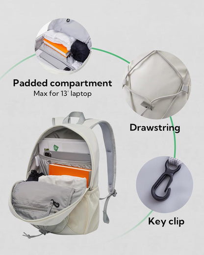 Small Hiking Backpack: 12L Outdoor Daypack For Women Men Teenager | Mini, Lightweight, Breathable padded shoulder straps, Water-resistant, Nylon, Multi-pockets, Suit for hiking travel camping