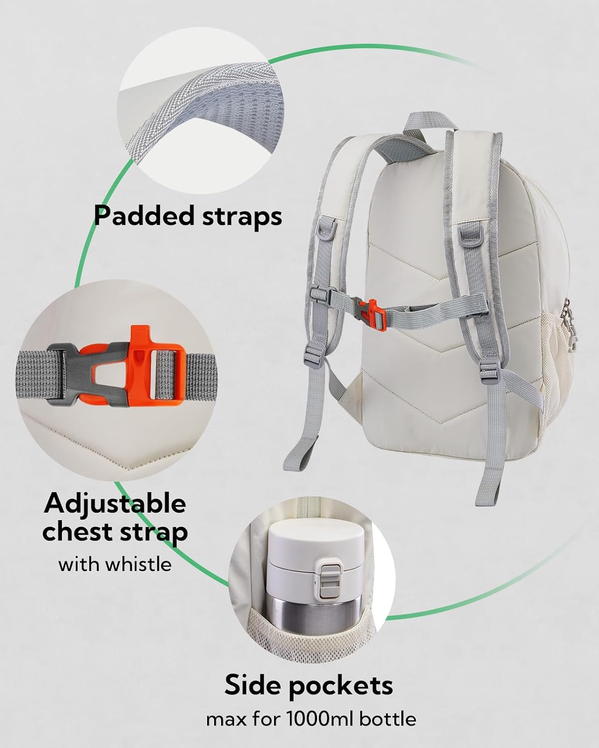Small Hiking Backpack: 12L Outdoor Daypack For Women Men Teenager | Mini, Lightweight, Breathable padded shoulder straps, Water-resistant, Nylon, Multi-pockets, Suit for hiking travel camping