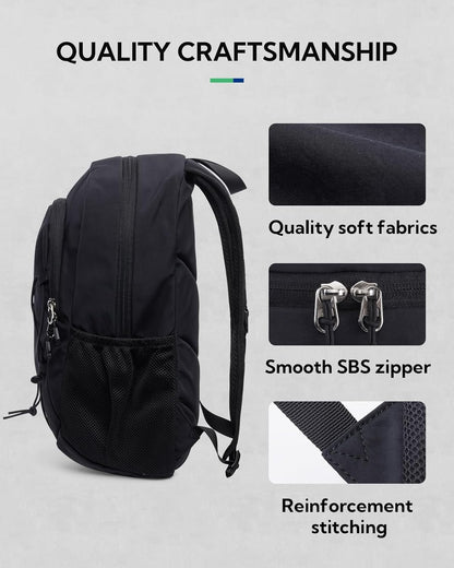 Small Hiking Backpack: 12L Outdoor Daypack For Women Men Teenager | Mini, Lightweight, Breathable padded shoulder straps, Water-resistant, Nylon, Multi-pockets, Suit for hiking travel camping