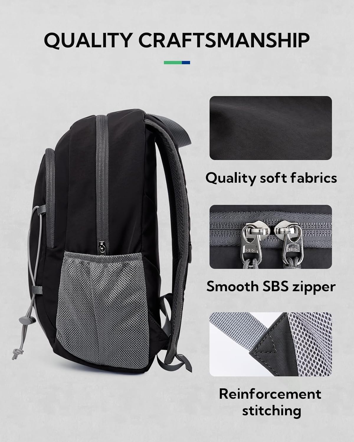 Small Hiking Backpack: 12L Outdoor Daypack For Women Men Teenager | Mini, Lightweight, Breathable padded shoulder straps, Water-resistant, Nylon, Multi-pockets, Suit for hiking travel camping
