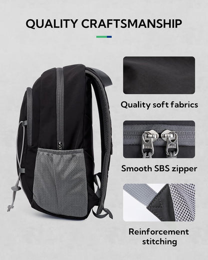 Small Hiking Backpack: 12L Outdoor Daypack For Women Men Teenager | Mini, Lightweight, Breathable padded shoulder straps, Water-resistant, Nylon, Multi-pockets, Suit for hiking travel camping