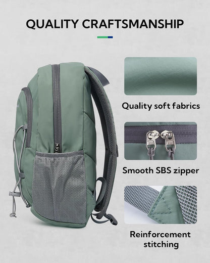 Small Hiking Backpack: 12L Outdoor Daypack For Women Men Teenager | Mini, Lightweight, Breathable padded shoulder straps, Water-resistant, Nylon, Multi-pockets, Suit for hiking travel camping