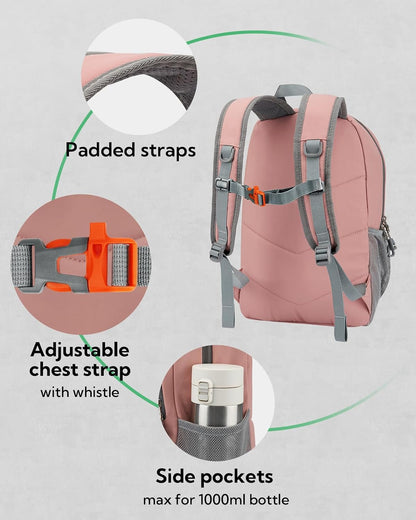 Small Hiking Backpack: 12L Outdoor Daypack For Women Men Teenager | Mini, Lightweight, Breathable padded shoulder straps, Water-resistant, Nylon, Multi-pockets, Suit for hiking travel camping