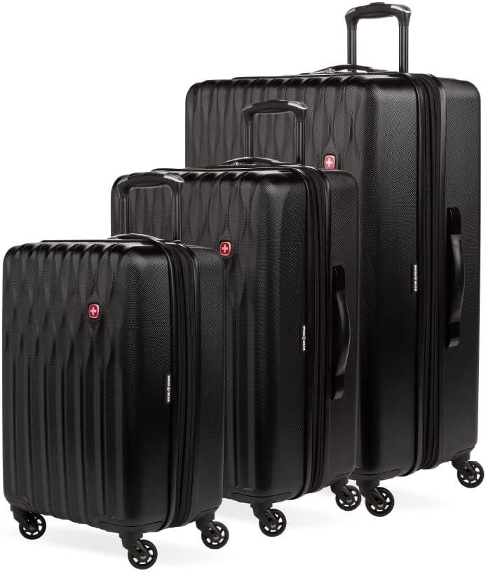 8018 Hardside Expandable Luggage with Spinner Wheels, White, Carry-On 20-Inch
