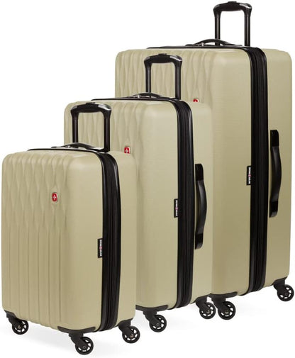 8018 Hardside Expandable Luggage with Spinner Wheels, White, Carry-On 20-Inch