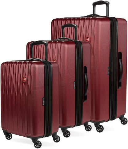 8018 Hardside Expandable Luggage with Spinner Wheels, White, Carry-On 20-Inch