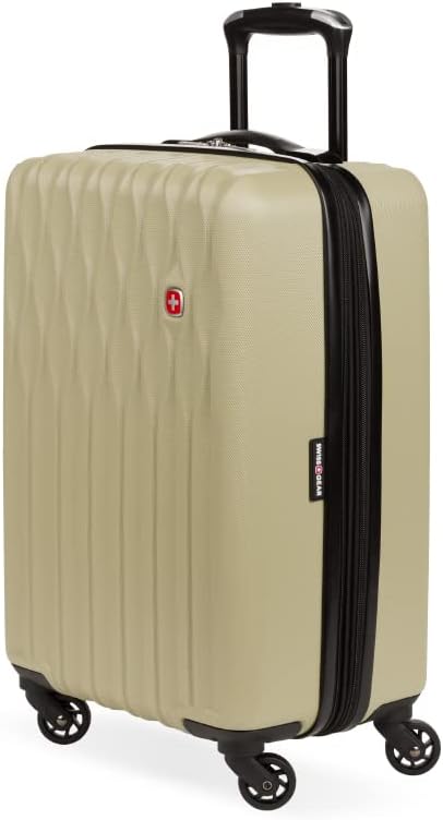 8018 Hardside Expandable Luggage with Spinner Wheels, White, Carry-On 20-Inch